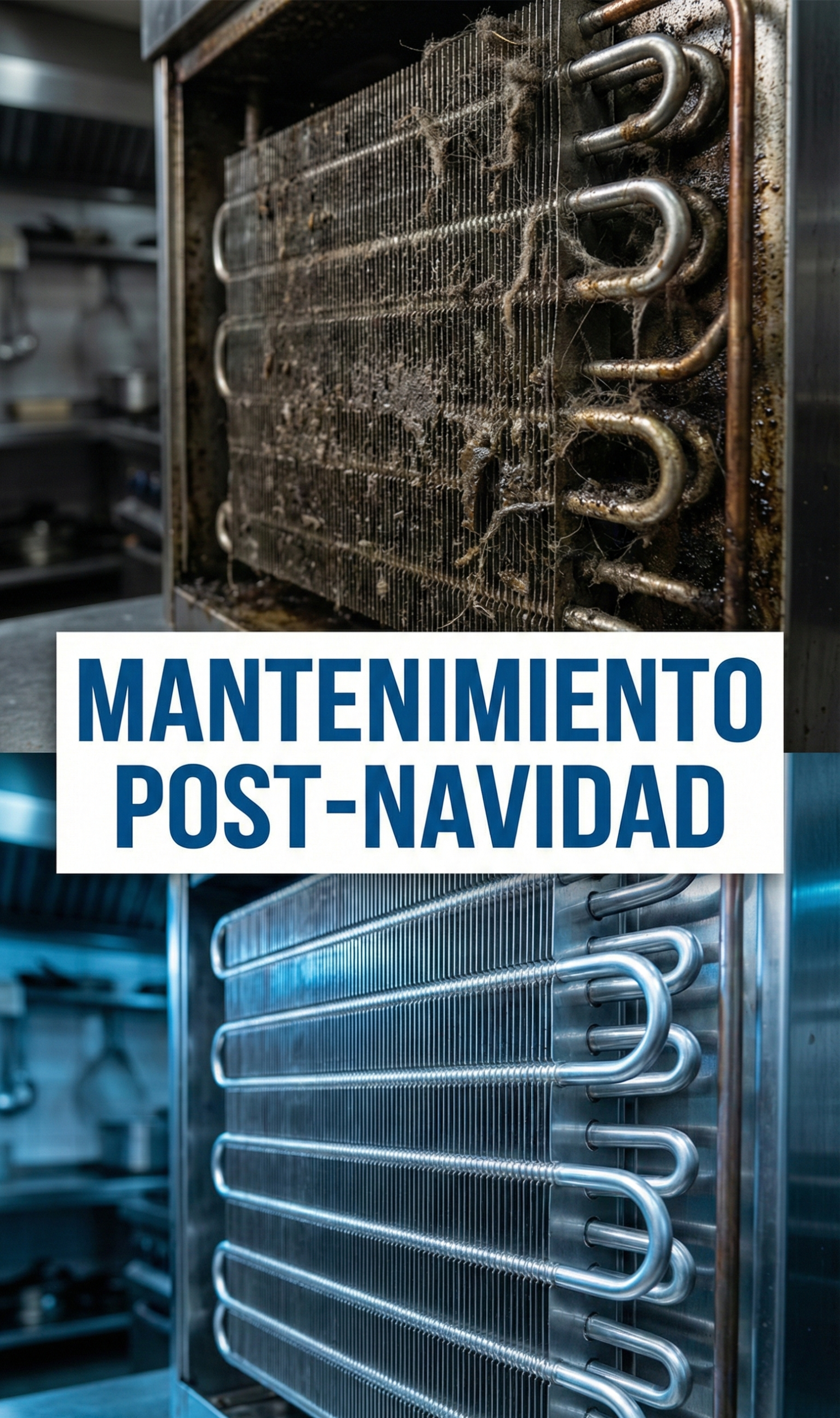 Operario Técnico Realizando Mantenimiento En Cocina Industrial Limpiando Condensador De Nevera