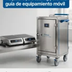 Cocina Móvil De Catering Con Placas De Inducción Portátiles Y Carro Isotermo En Acero Inoxidable